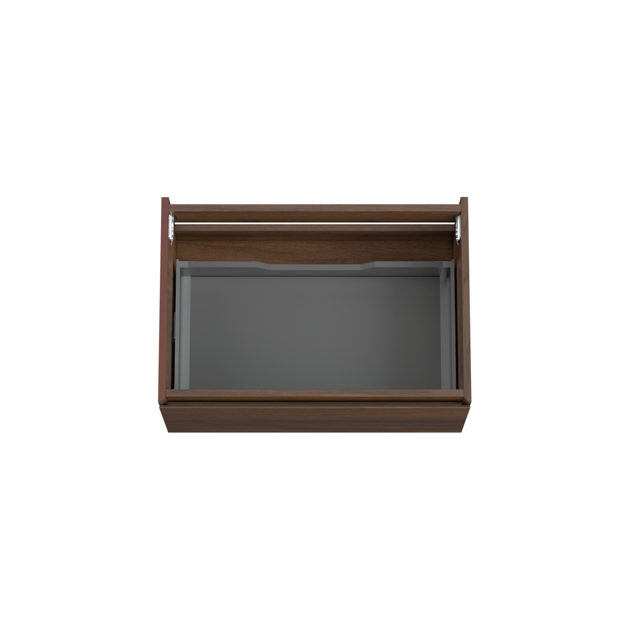 Storke Edge zwevende wastafelonderkast 75 x 52 cm notelaar 1 lade