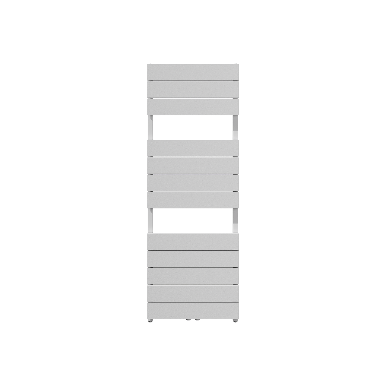 Vipera Teide enkele handdoekradiator 50 x 142 cm zowel elektrisch als cv mogelijk mat wit zij- en middenaansluiting 821W