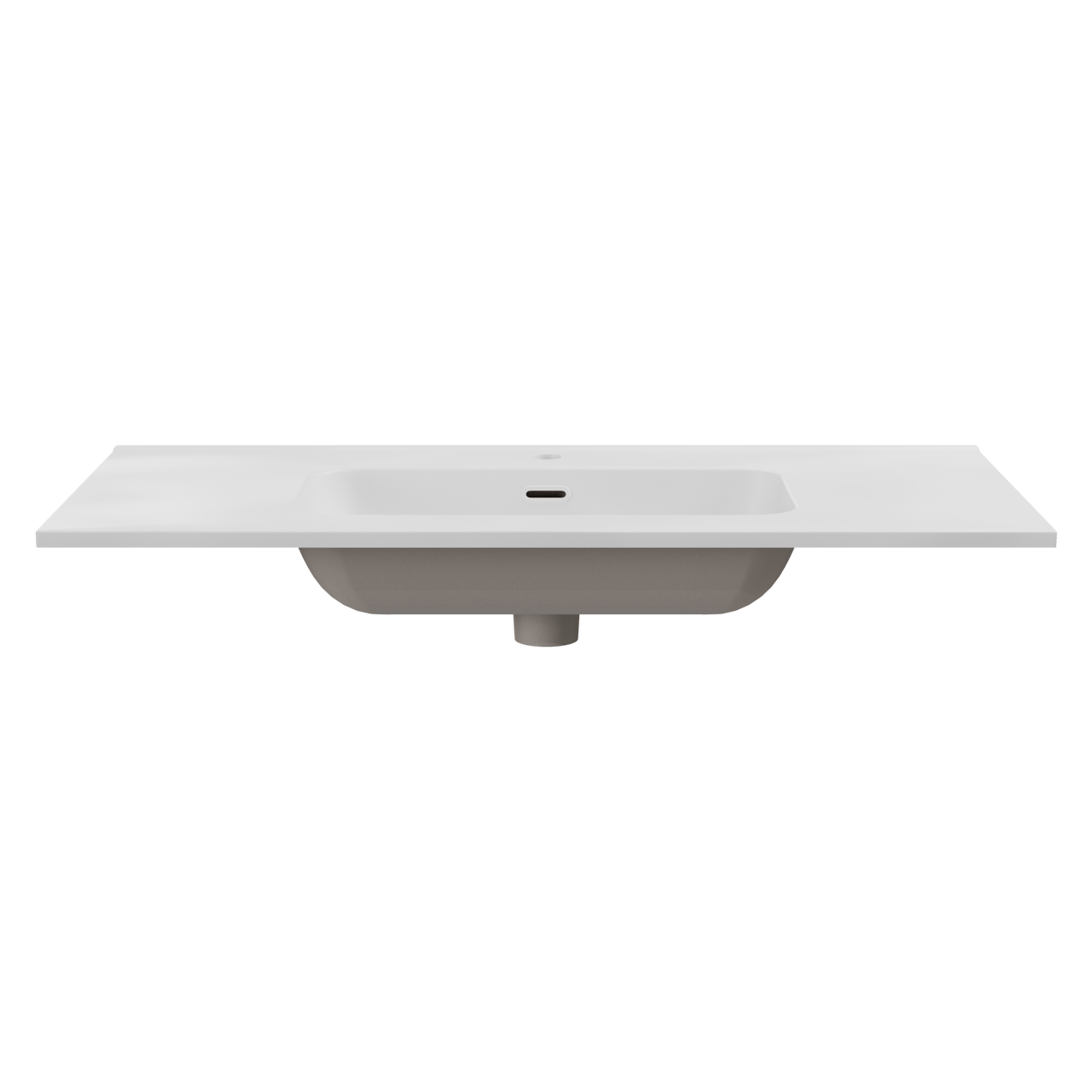Balmani Nostra lavabo simple porcelaine blanc mat 100 x 46 cm