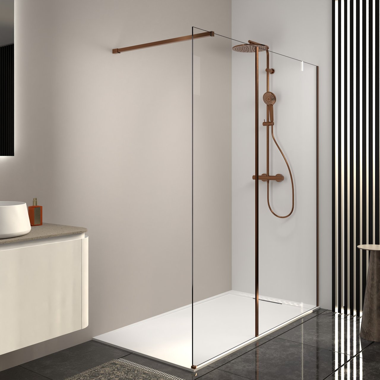 Balmani Modular H-Profil 200 cm Brushed Rosegold