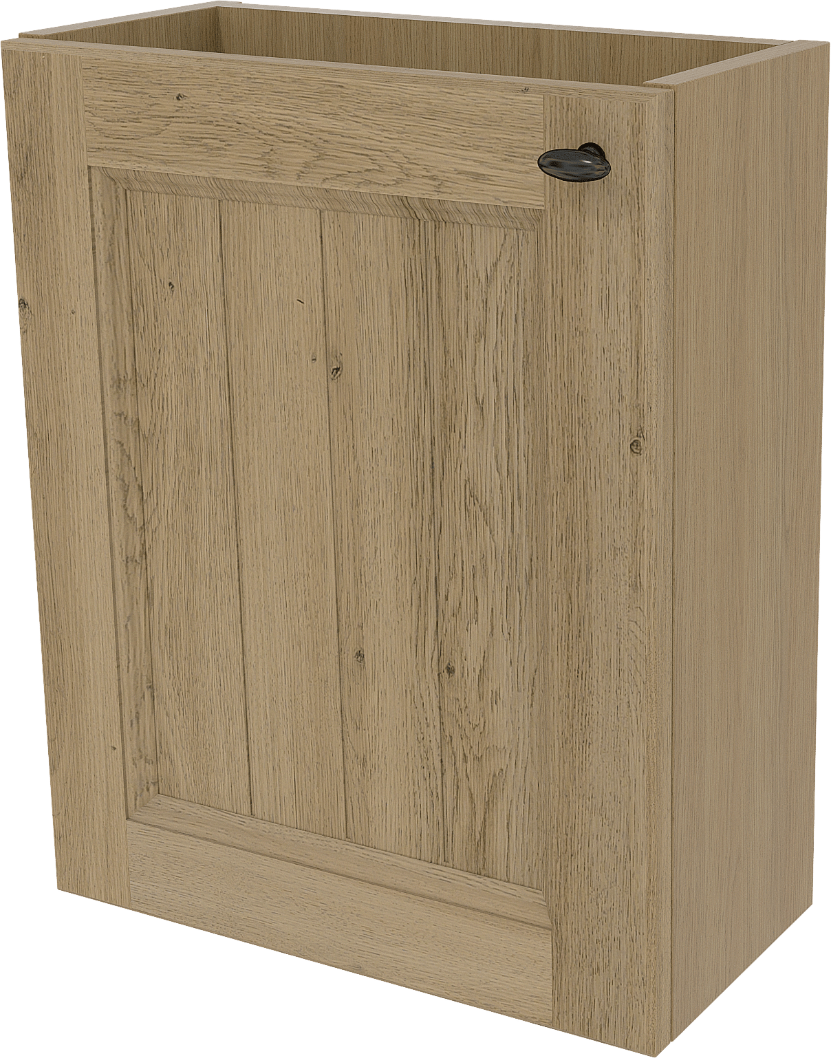 Balmani Lemon meuble wc suspendu 42 x 21 cm chêne vieilli avec Facetta tablette et Bowl vaque à poser en marbre Dark Emperador