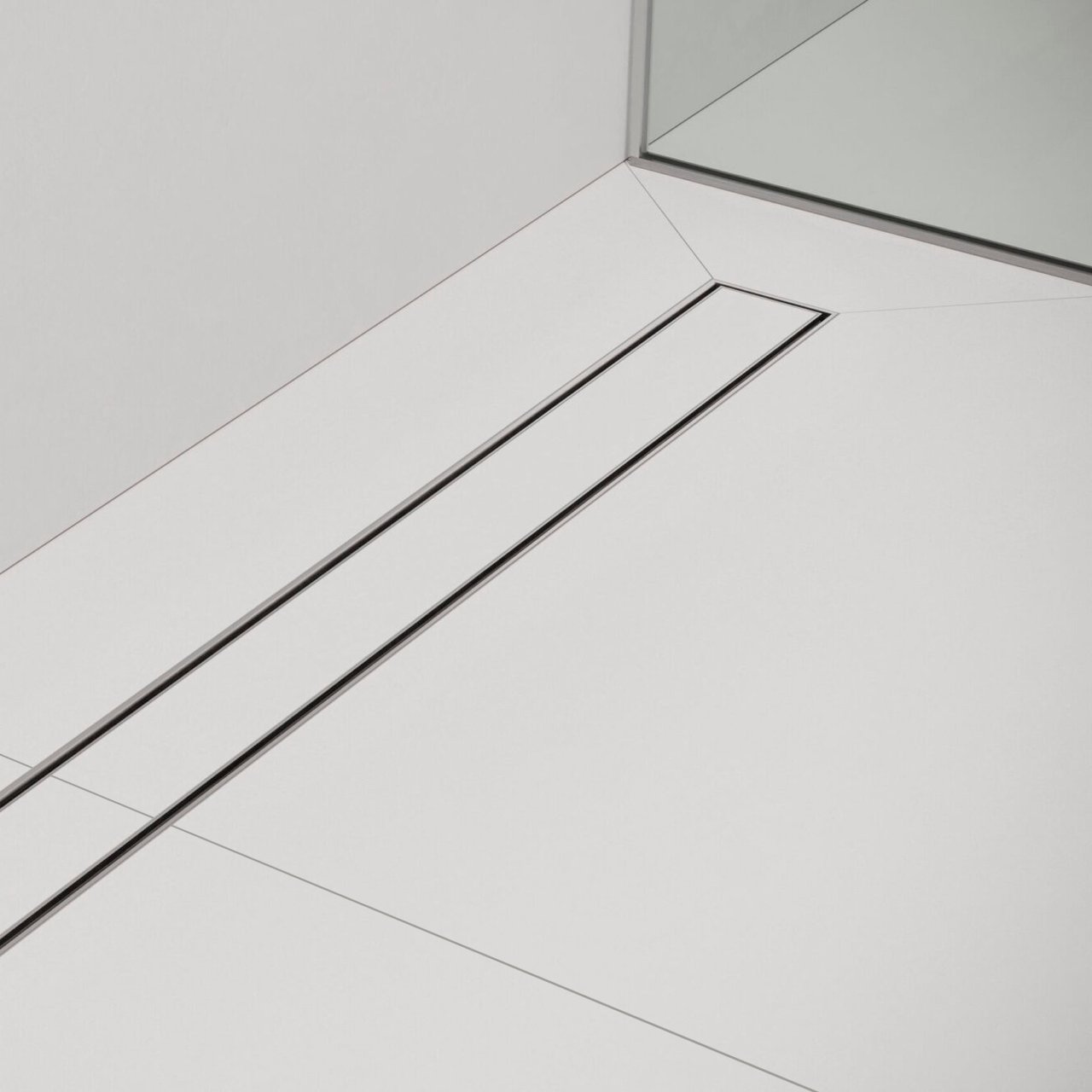 Easy Drain Compact Clean Duschrinne 80cm Fliesenrost Brushed Stainless Steel