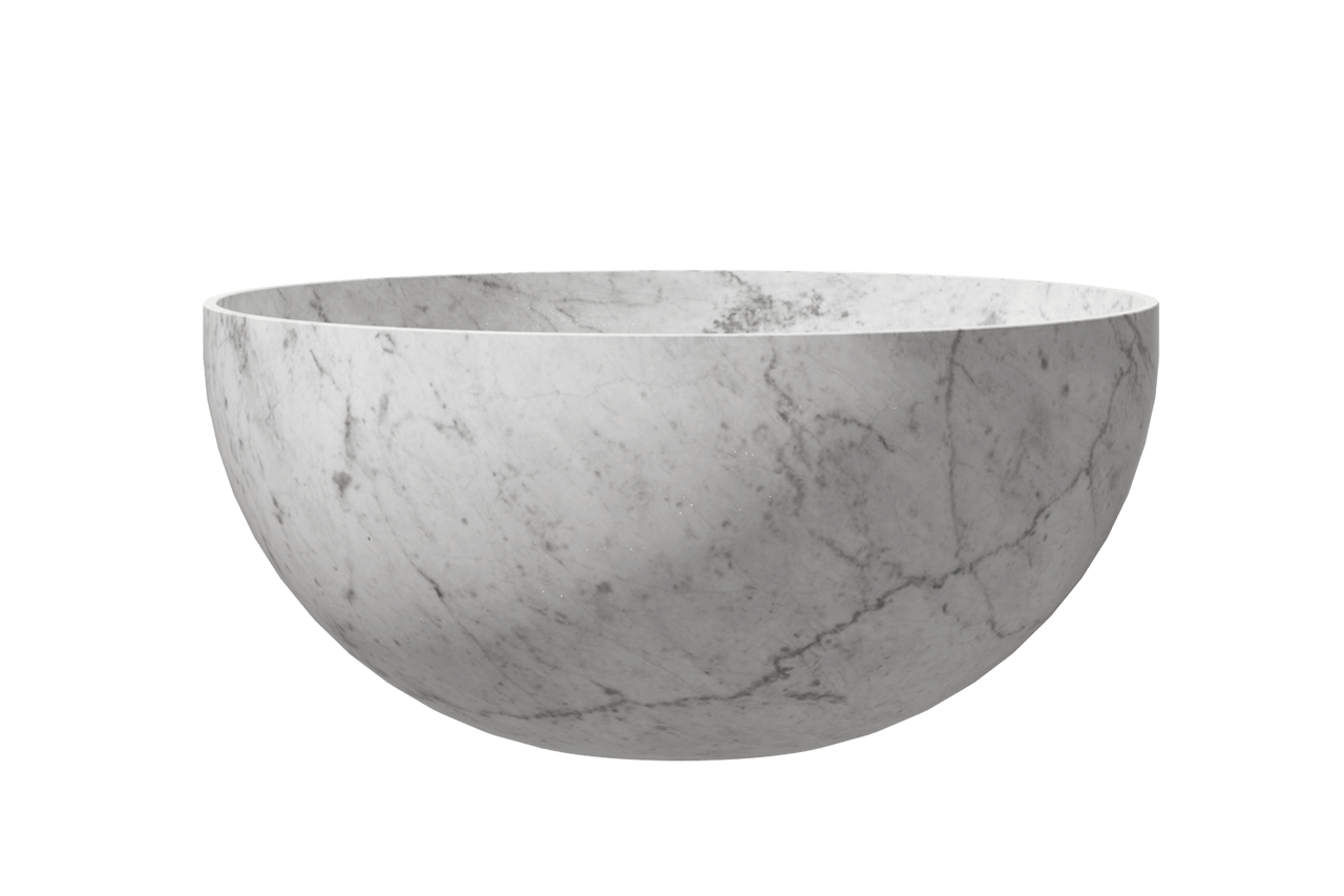 Balmani Bari XS waskom Carrara marmer rond Ø 22 cm