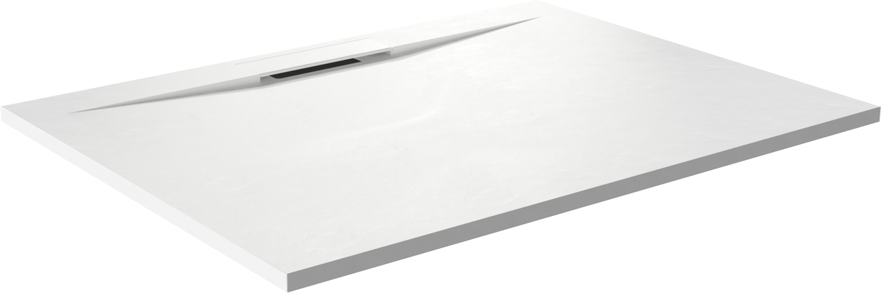 Balmani Dolce Duschwanne: 120 x 90 cm, Solid Surface, Weiß matt