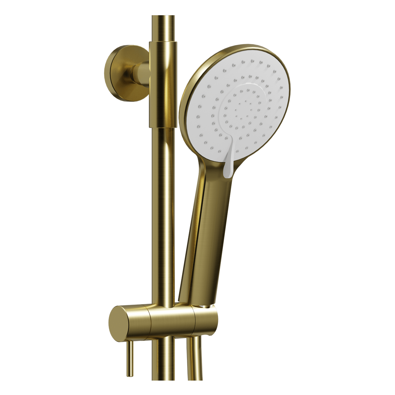 Linie Neptunus colonne de douche de pluie robinet thermostatique Brushed Gold