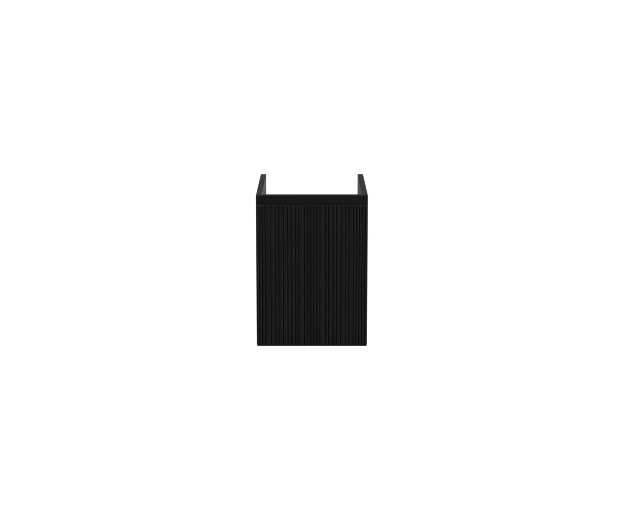 Storke Ribs meuble sous-lavabo suspendu 35 x 52 cm chêne noir