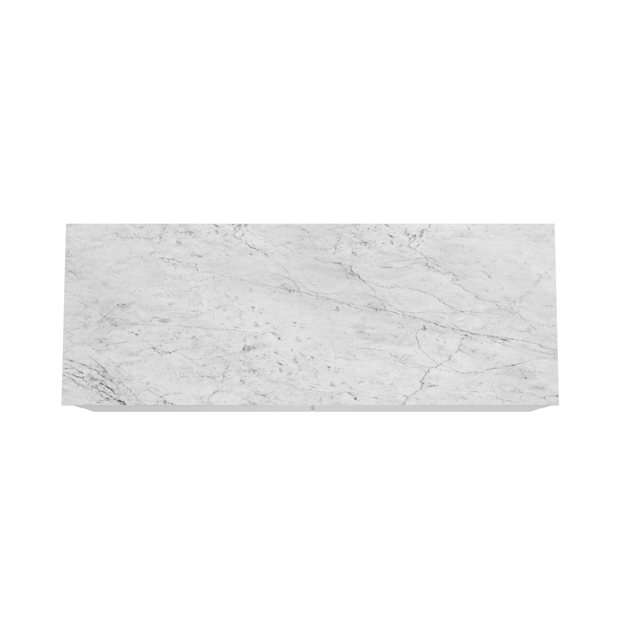 Balmani Mitra meuble salle de bains suspendu 150 x 55 cm blanc mat avec Stretto tablette simple ou double en marbre carrara