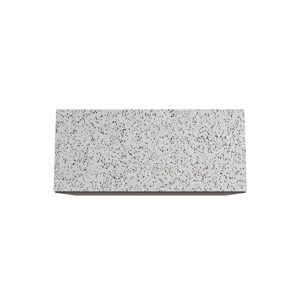Storke Edge staand badmeubel 120 x 52 cm notenhout met Tavola enkel of dubbel wastafelblad in mat wit/zwart terrazzo