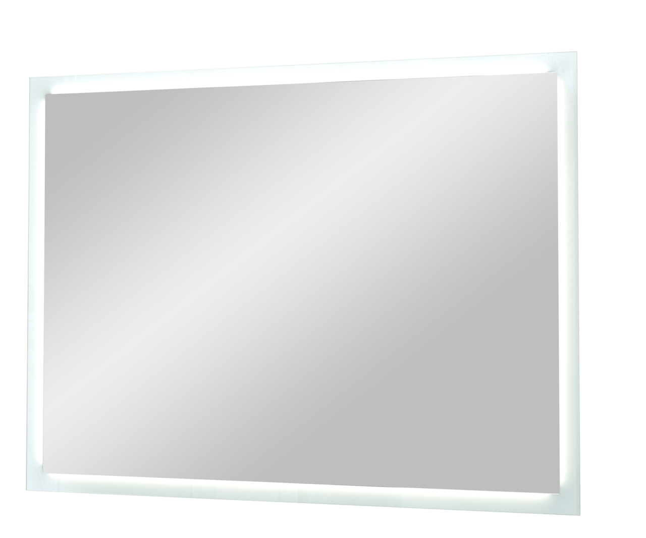 Balmani Vizio rechthoekig badkamerspiegel 90 x 70 cm met spiegelverlichting en anti-damp
