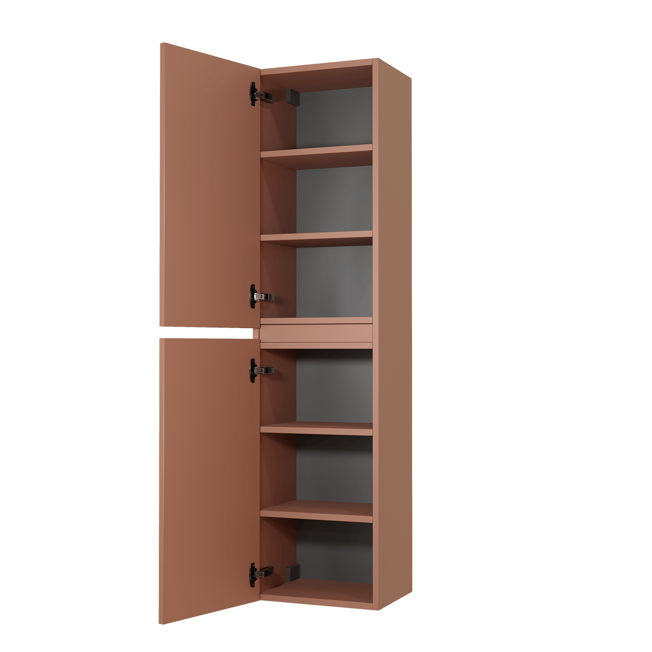 Balmani Sfera by Lucida Badhochschrank: Hängend, Cotto, 38 x 30 x 150 cm