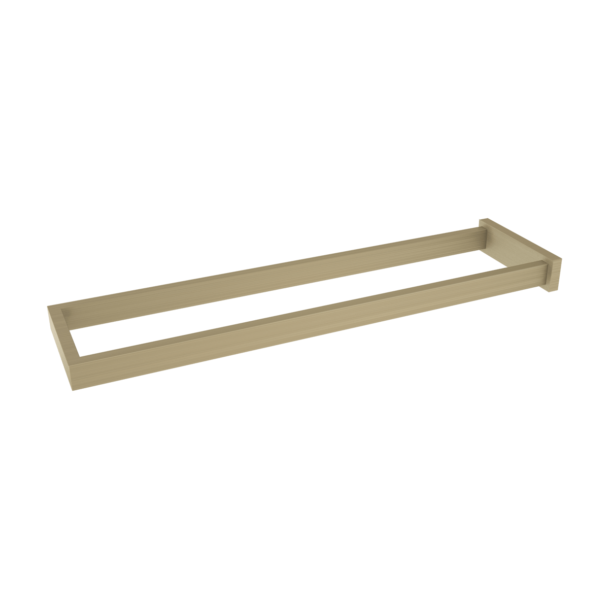 Blaufoss Noma dubbele handdoekhouder Brushed Champagne Gold 41cm