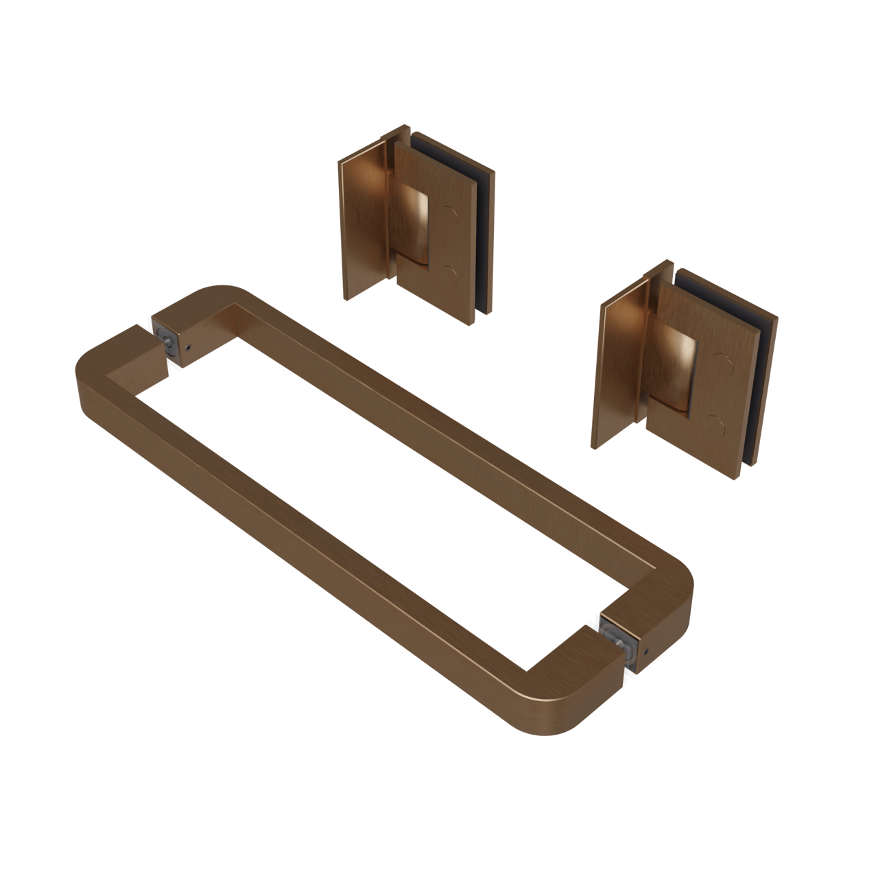 Balmani Modular charnières porte de douche et poignée brushed rosegold