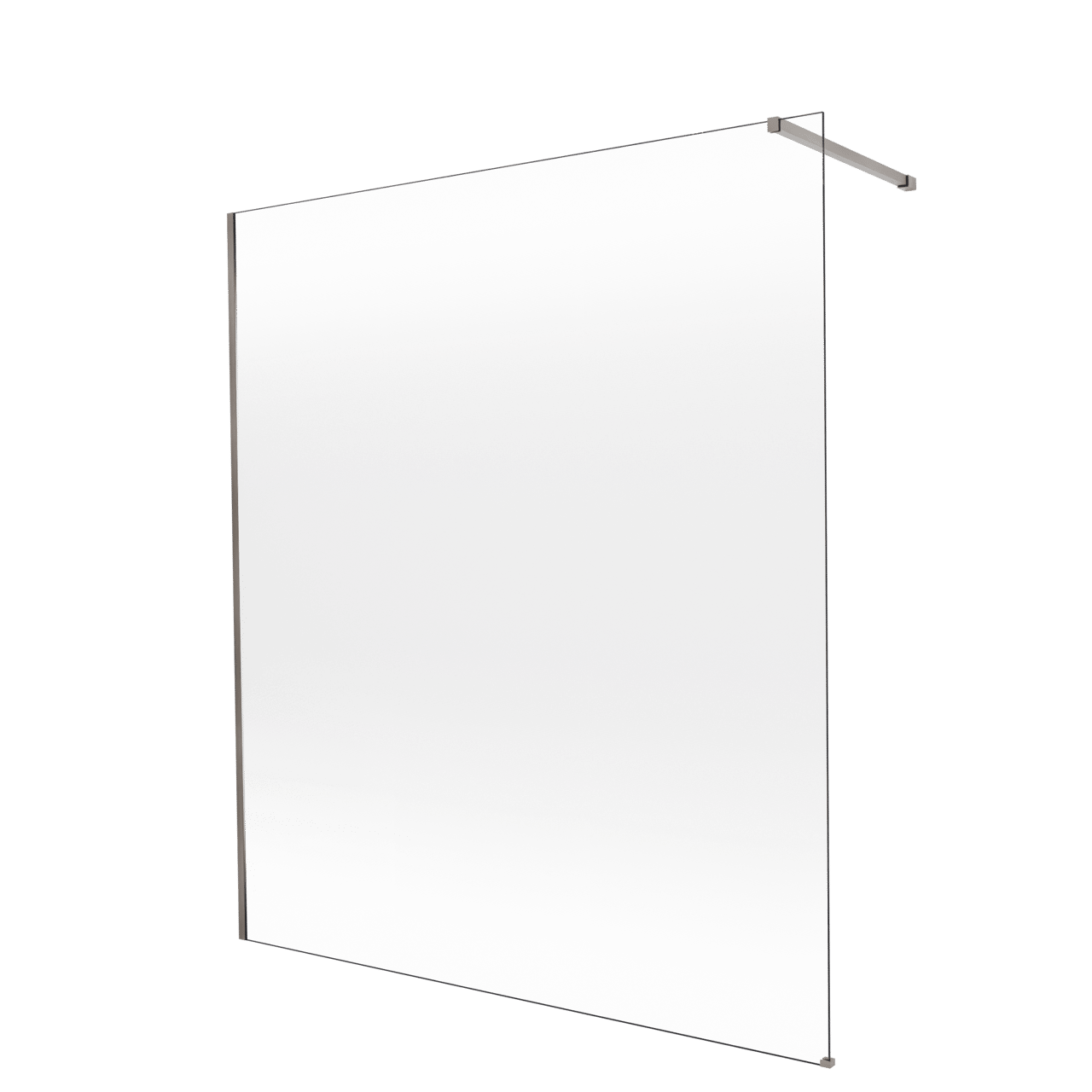 Balmani Modular inloopdouche: 180 x 200 cm, Permafrost met coating, Brushed GunMetal profielen