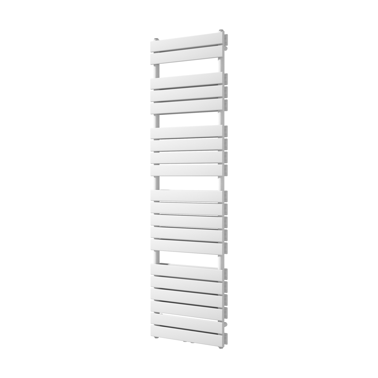 Vipera Vulcan dubbele handdoekradiator 50 x 183,5 cm centrale verwarming mat wit zij- en middenaansluiting 1.608W