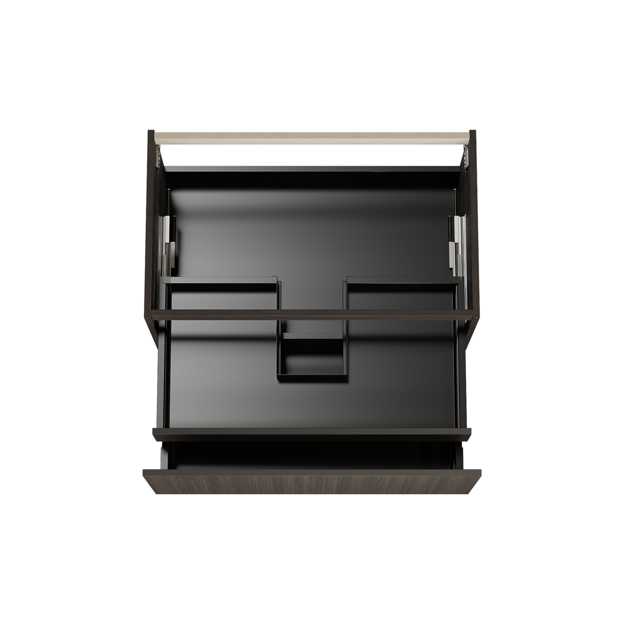 Balmani Sfera by Lucida meuble sous-lavabo suspendu 90 x 55 cm Eucalyptus 2 tiroirs