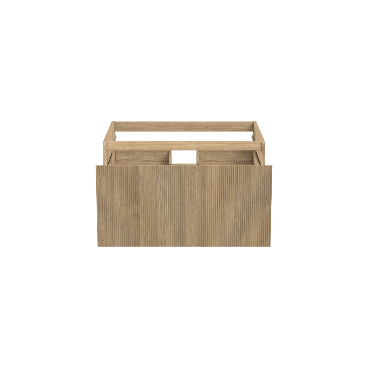 Balmani Fila by Mitra meuble sous-lavabo suspendu 90 x 55 cm placage chêne naturel 2 tiroirs