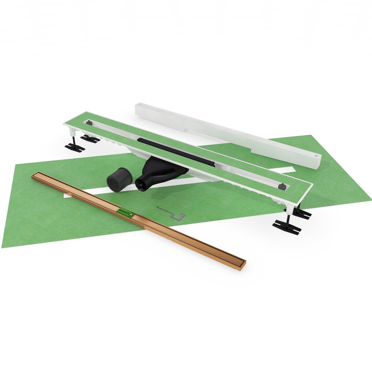 Mydrain Duschrinne 70cm Brushed Rosegold