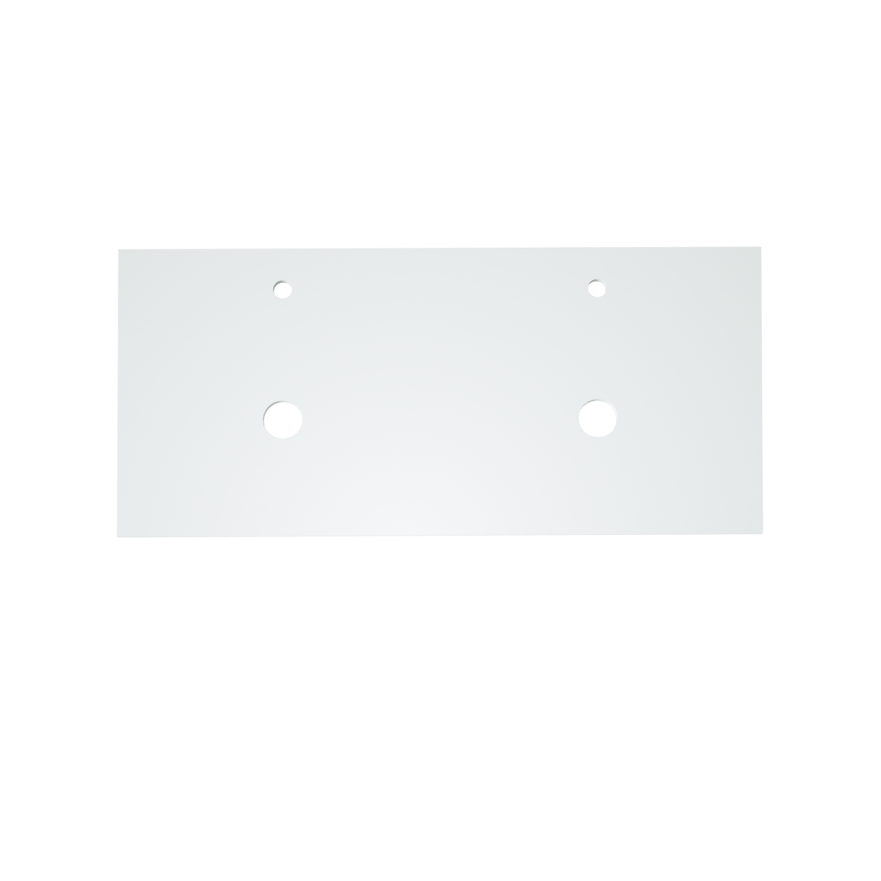 Balmani Facetta Doppelwaschtischplatte, Solid Surface matt, 120 x 55 cm