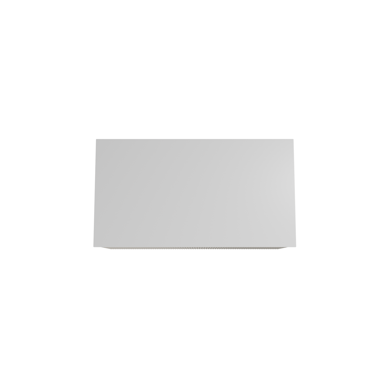 Storke Ribs meuble salle de bains suspendu 95 x 52 cm soie grise avec Tavola tablette simple en solid surface blanc mat, Nervure droite symétrique verticale