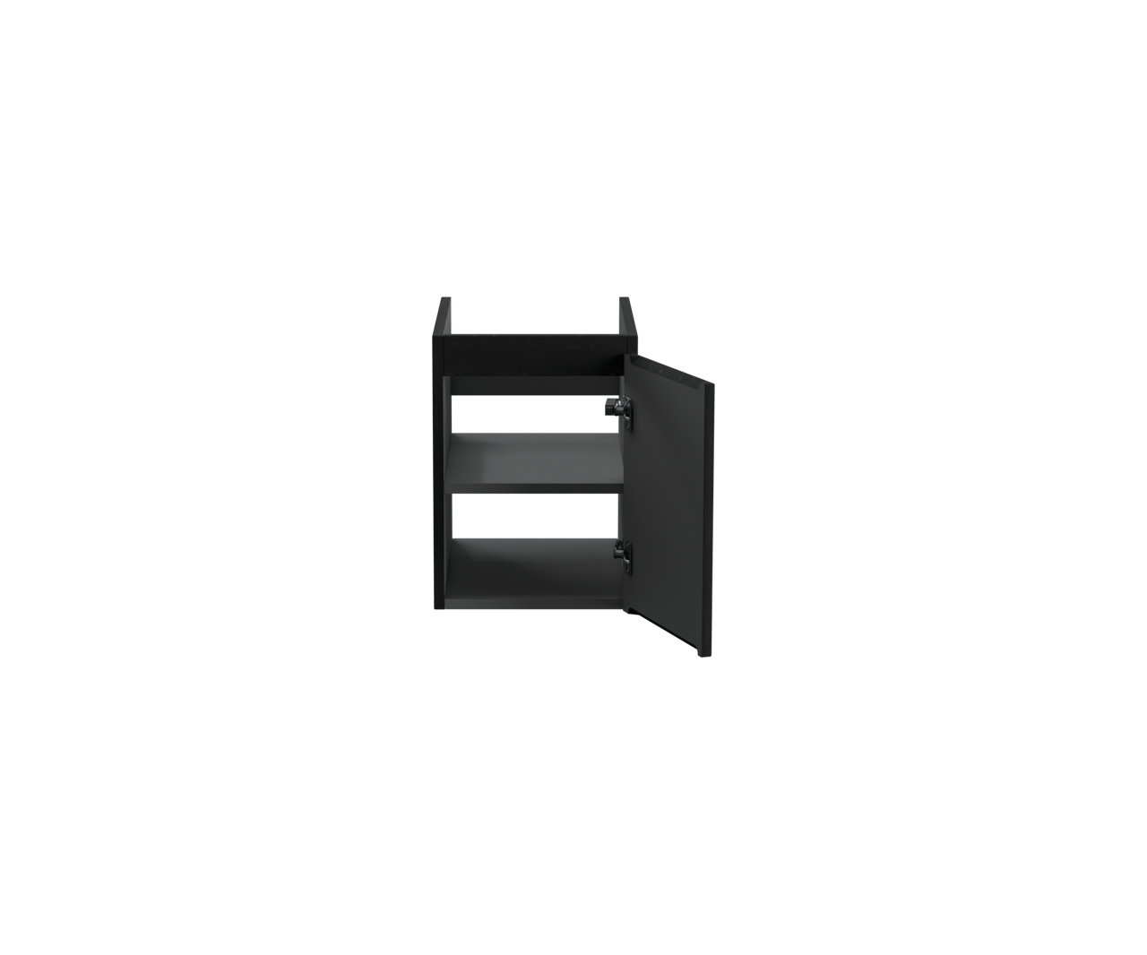 Storke Ribs meuble sous-lavabo suspendu 35 x 52 cm chêne noir