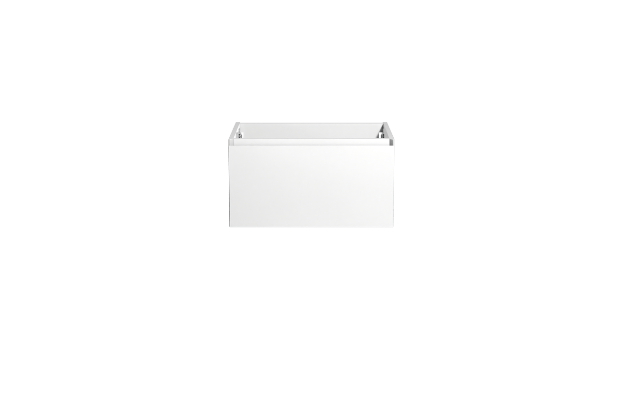 Storke Edge meuble sous-lavabo suspendu 65 x 52 cm blanc brillant 1 tiroir
