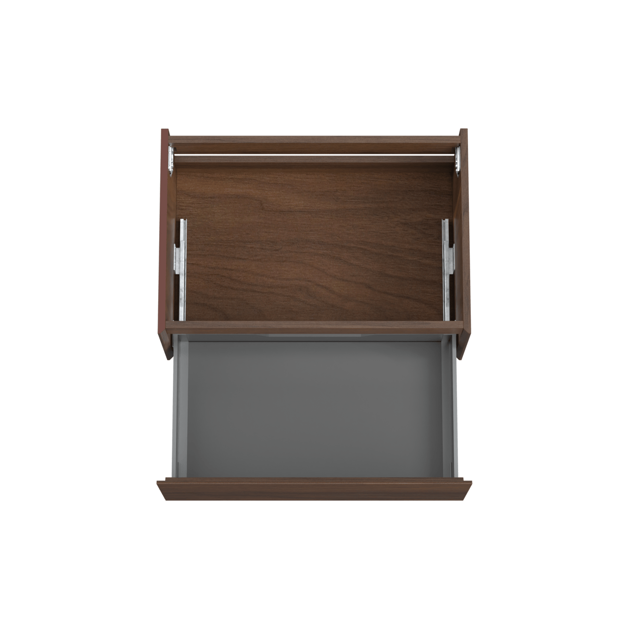 Storke Edge zwevende wastafelonderkast 75 x 52 cm notelaar 1 lade