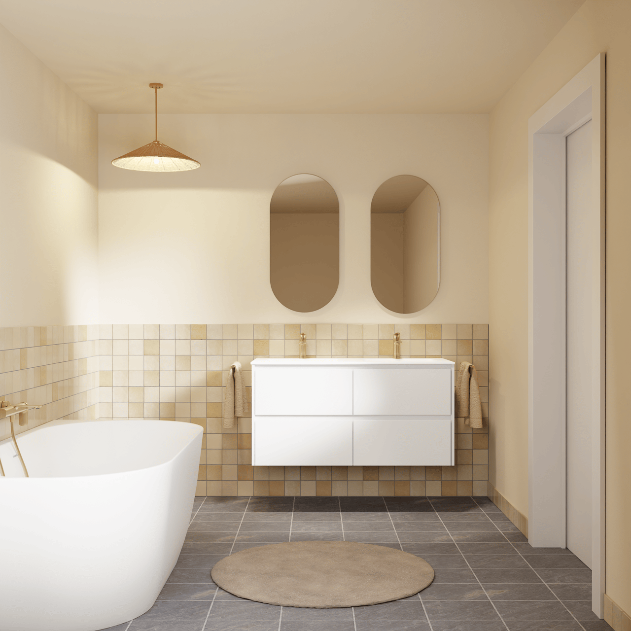 Carruzo Medina keramische wandtegels 45 stuks 10x10cm Crema