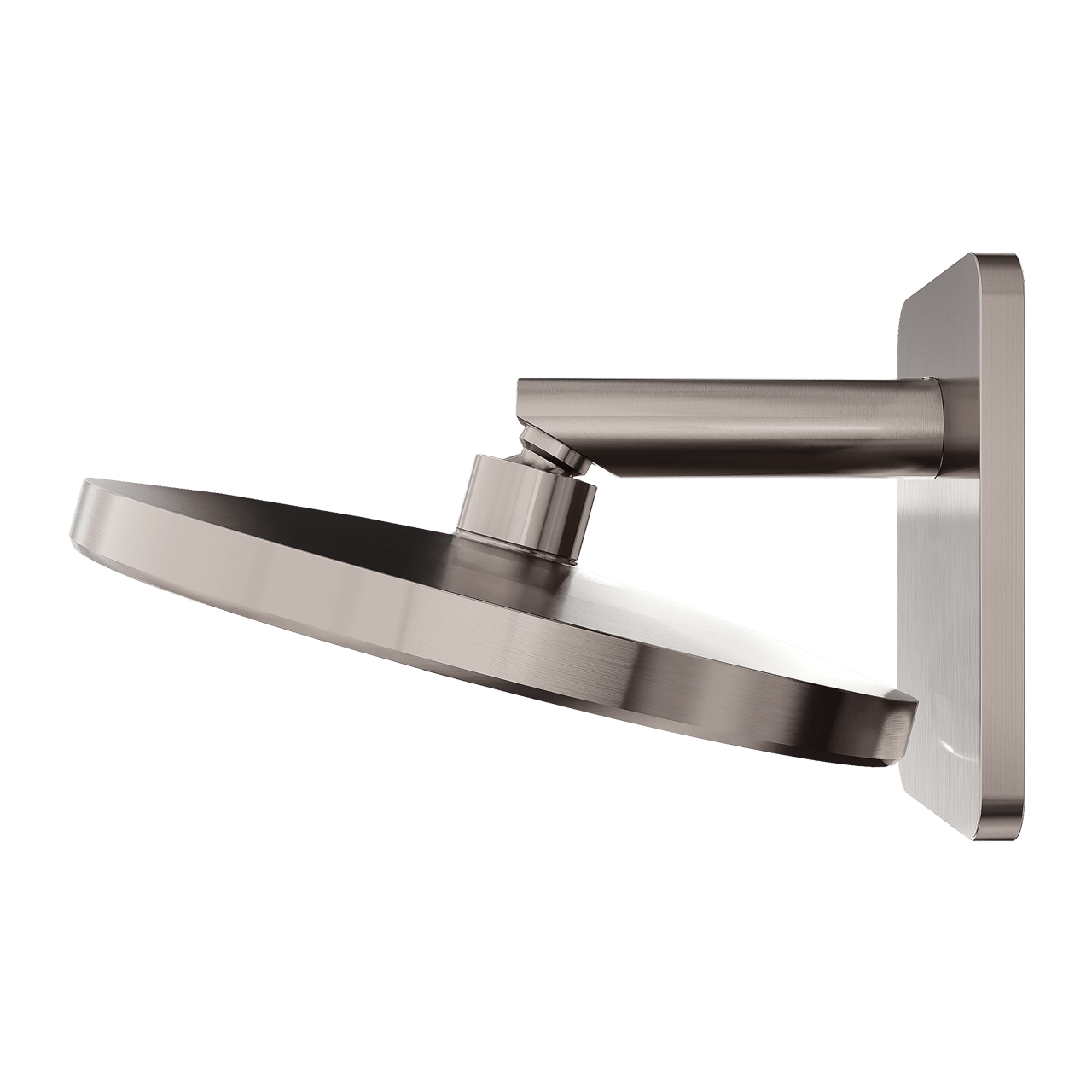 BLAUFOSS Onos 250  hoofddouche rond 25 cm met douchearm  Brushed Coolmetal