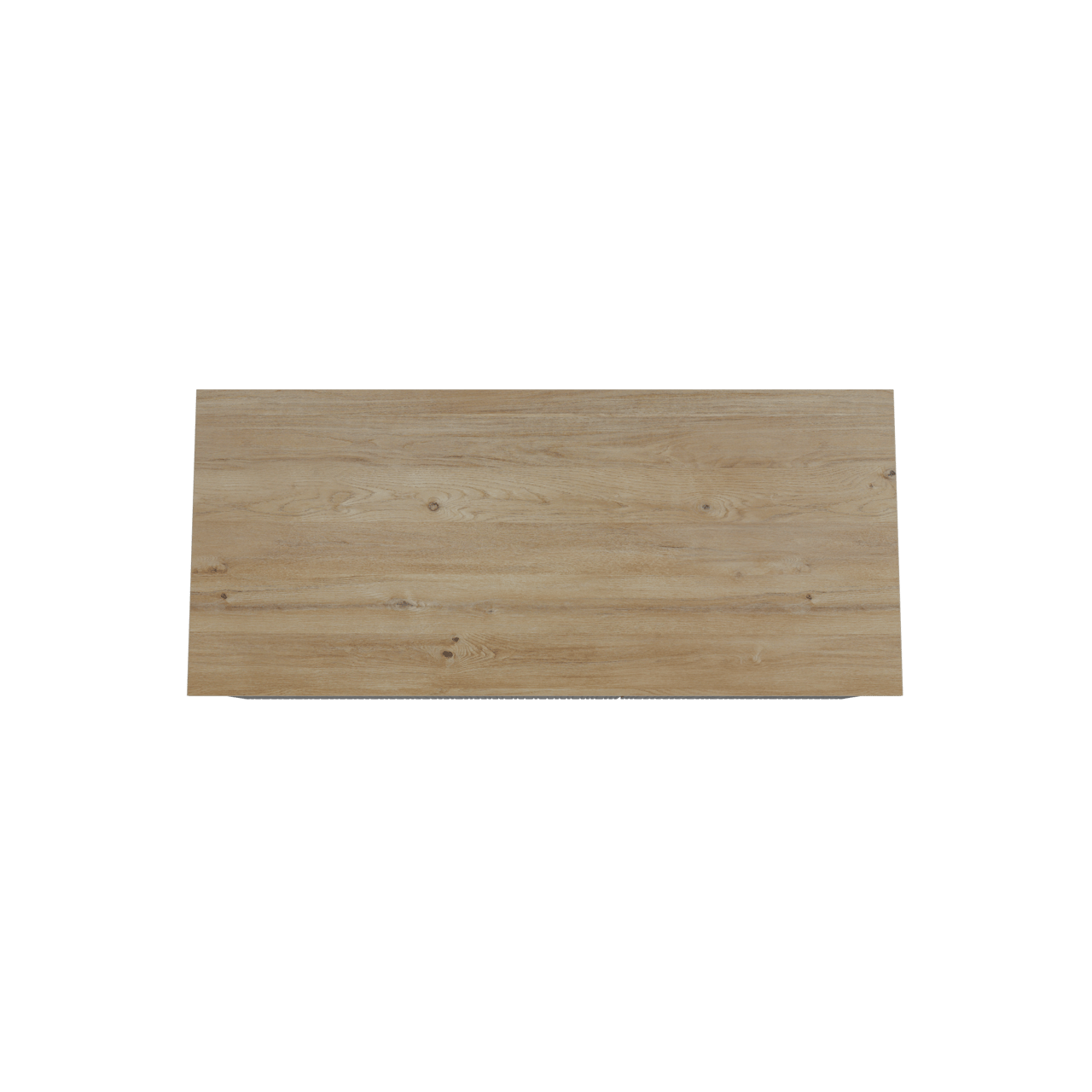 Storke Ribs meuble salle de bains suspendu 120 x 52 cm chêne noir avec Panton tablette simple ou double en mélaminé chêne brut, Nervure droite asymétrique verticale
