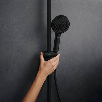 Hansgrohe Pulsify S260 Puro thermostatische kraan regendoucheset mat zwart