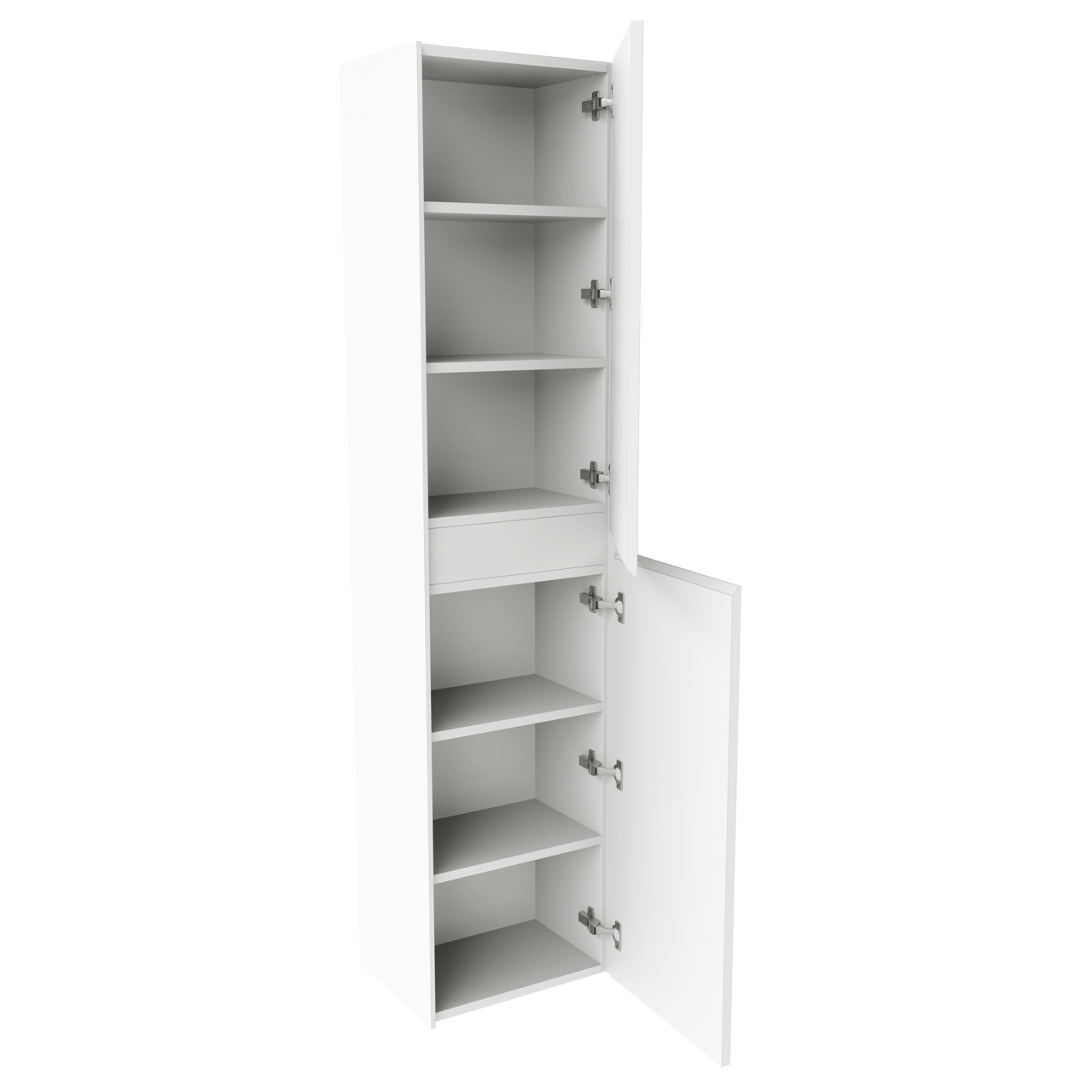Storke Edge Badhochschrank: Hängend, Weiß matt, 40 x 30 x 170 cm