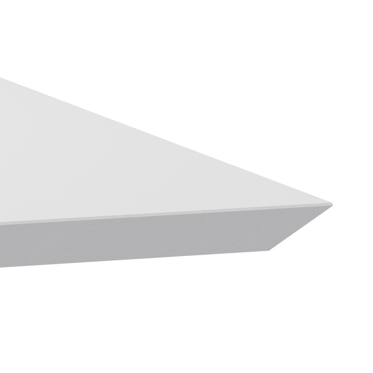Balmani Eclips plan simple Solid Surface blanc mat 90 x 55 cm