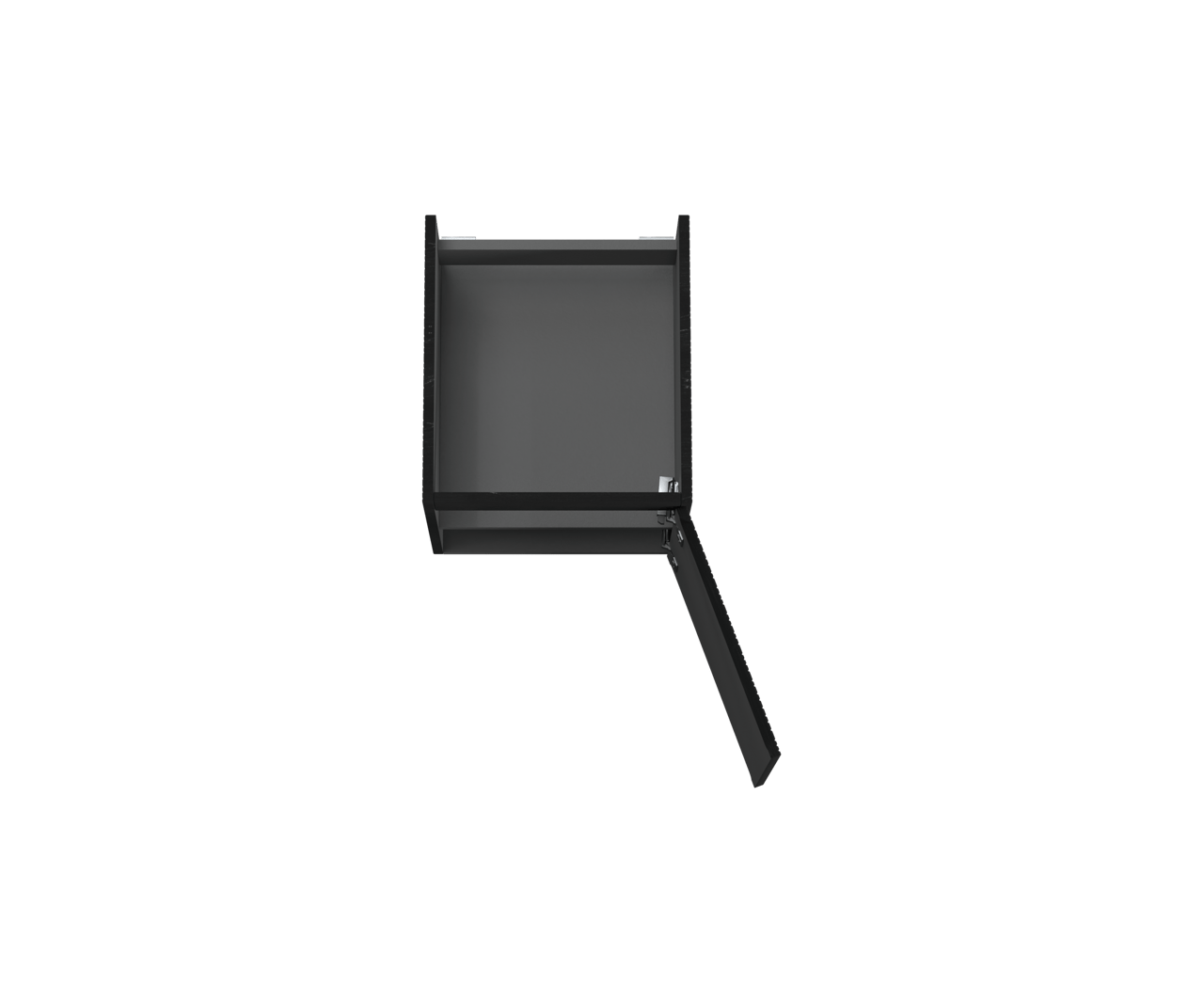 Storke Ribs hängender Waschbeckenunterschrank: 45 x 52 cm, Eiche Schwarz