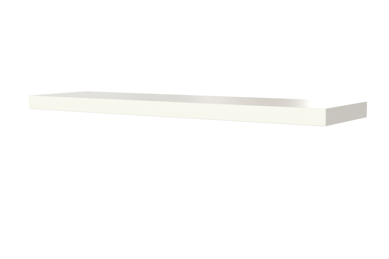 Balmani Stricta Wandregal, weiß matt, 60 x 15 x 2,5 cm