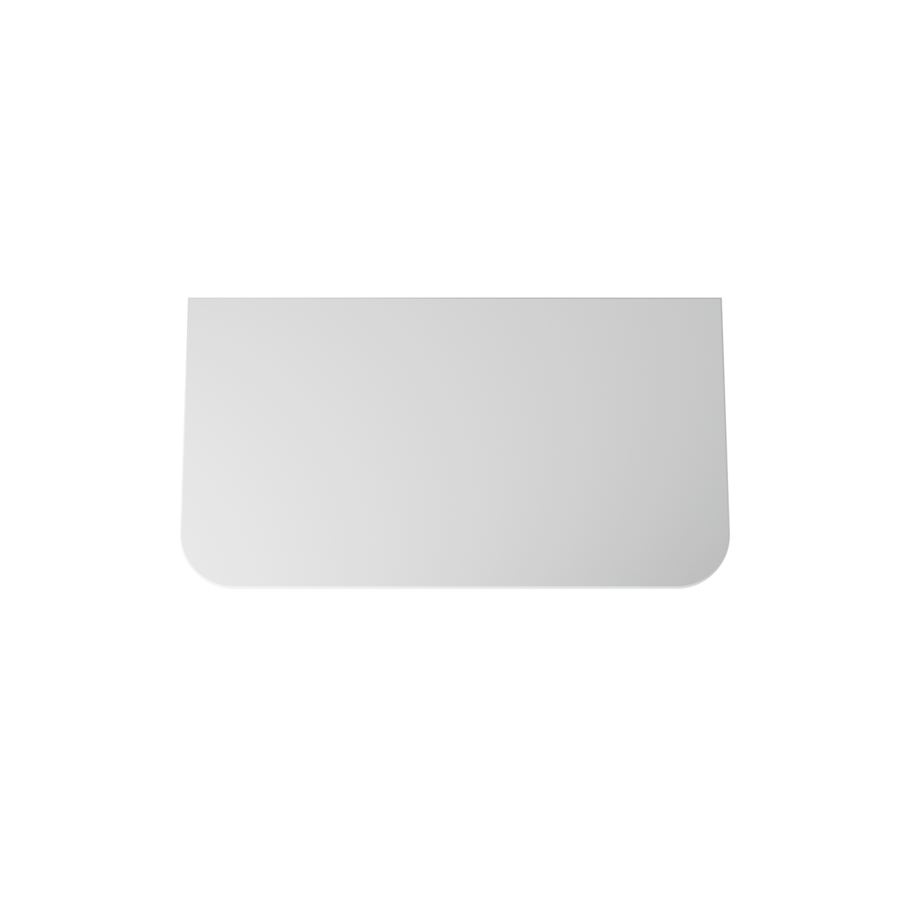Balmani Moon tablette simple ou double Solid Surface blanc mat 100 x 55 cm