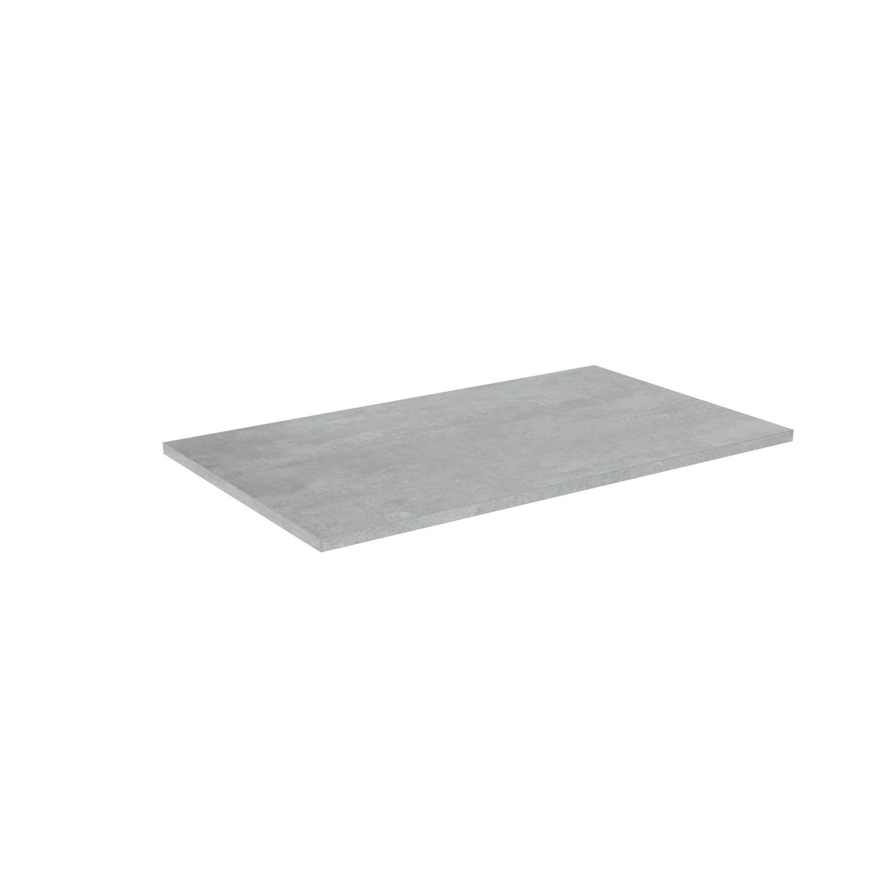 Linie Lado tablette simple mélaminé béton gris foncé 80 x 46 cm