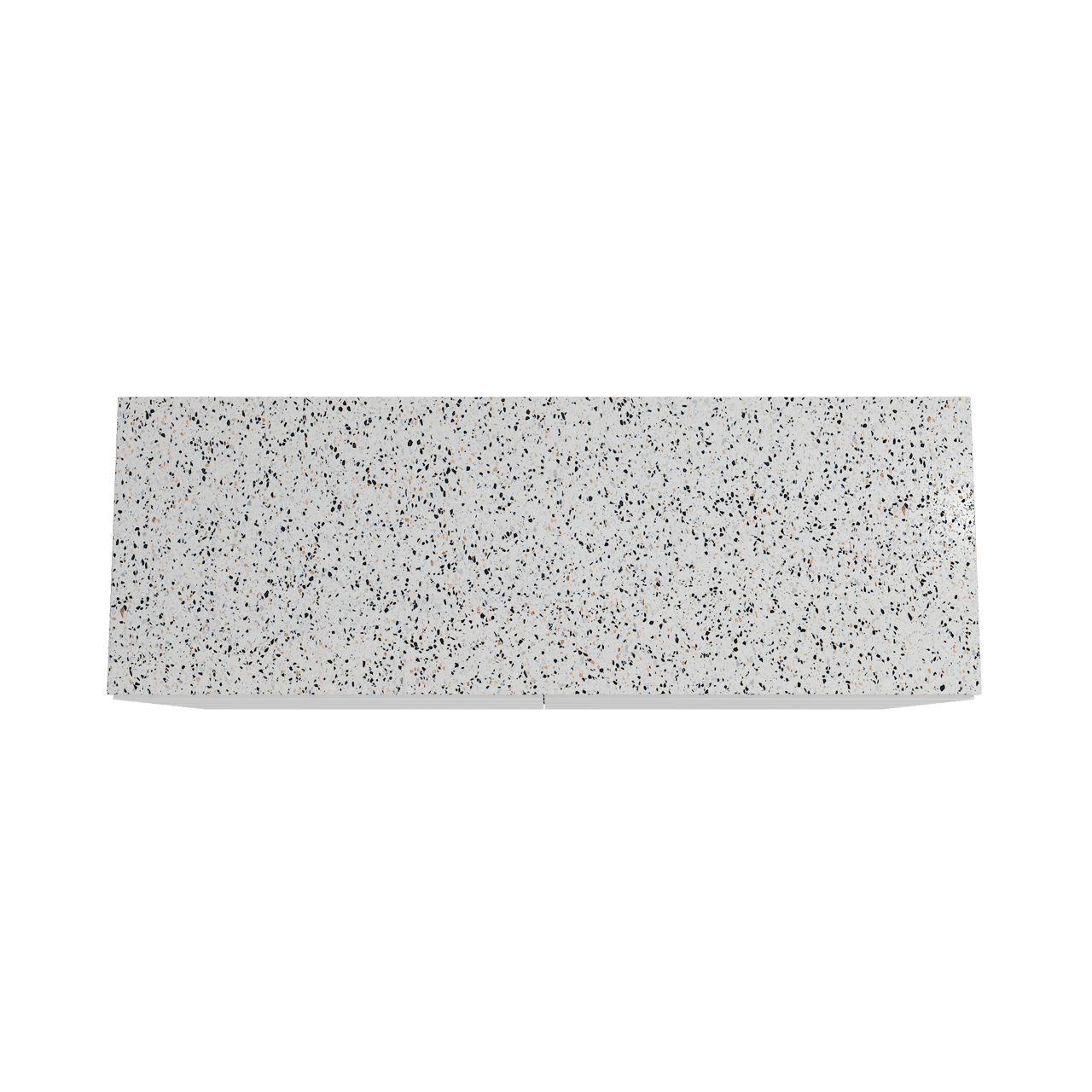 Storke Edge meuble salle de bains à poser 150 x 52 cm blanc mat avec Tavola tablette simple ou double en blanc/noir mat terrazzo