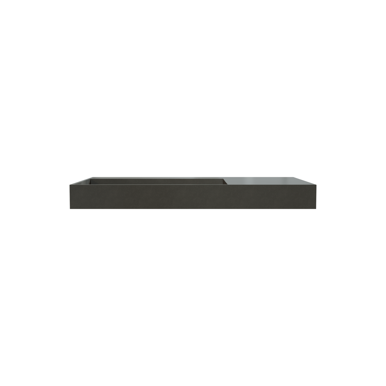 Storke jura asymmetrisch linkse wastafel mat kwarts 80 x 46 cm