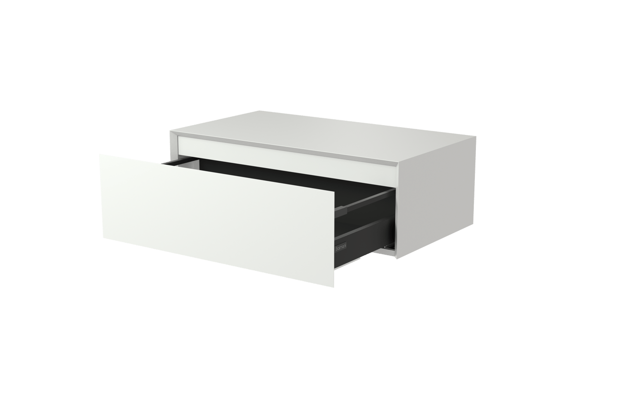 Balmani Mitra Elements meuble sous-vasque suspendu 90 x 50 cm blanc mat 1 tiroir