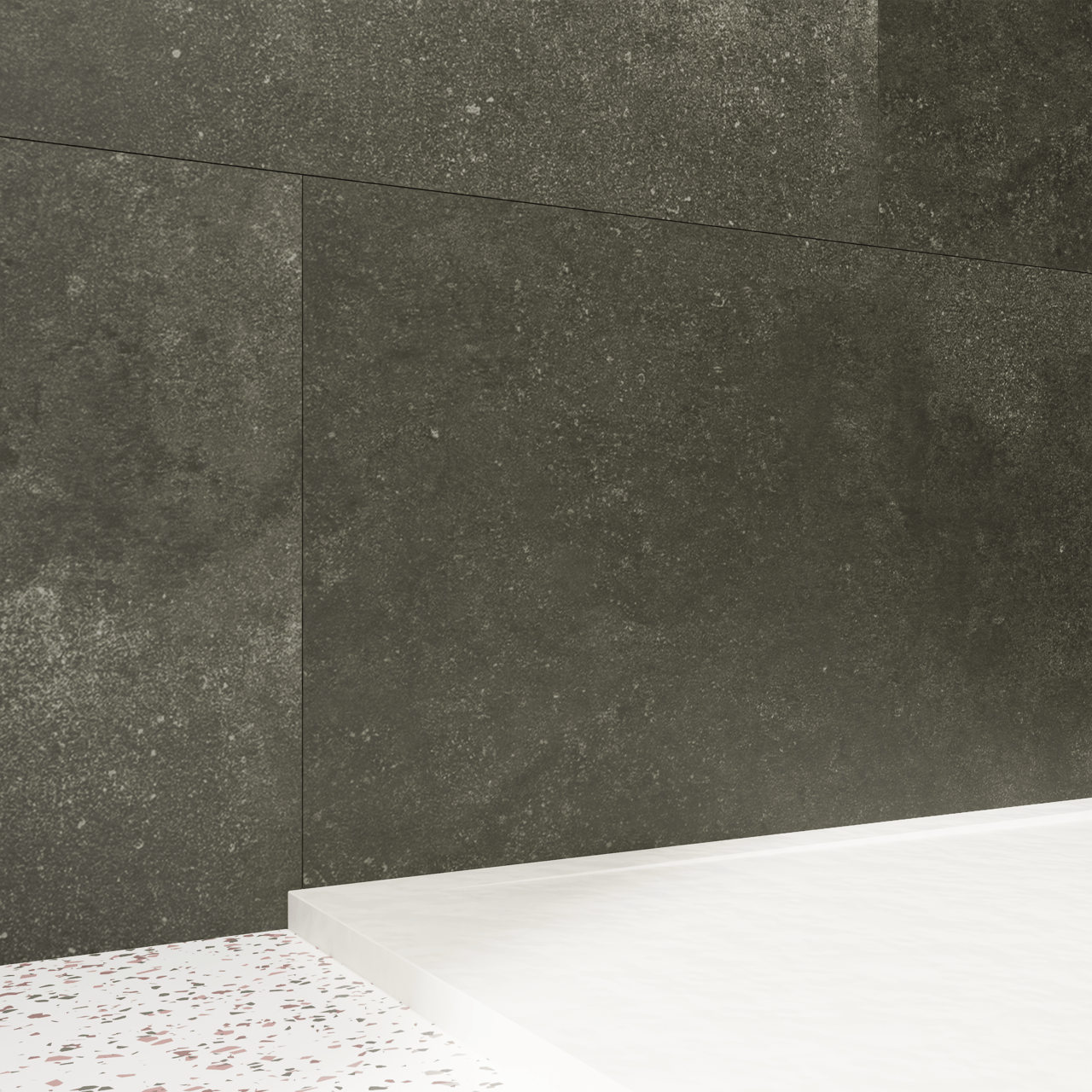 Florris Stockholm SPC wandpanelen, 4 stuks, 120 x 60 cm, Granito