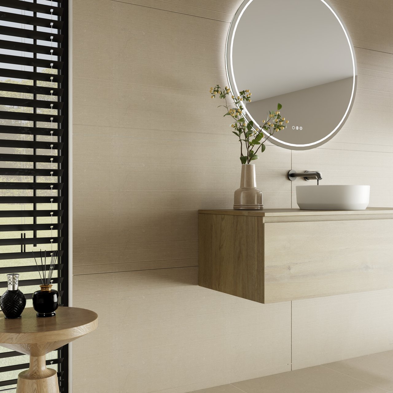 Carruzo Sierra carrelage mural en céramique 2 carreaux 60x120cm Perla Deco