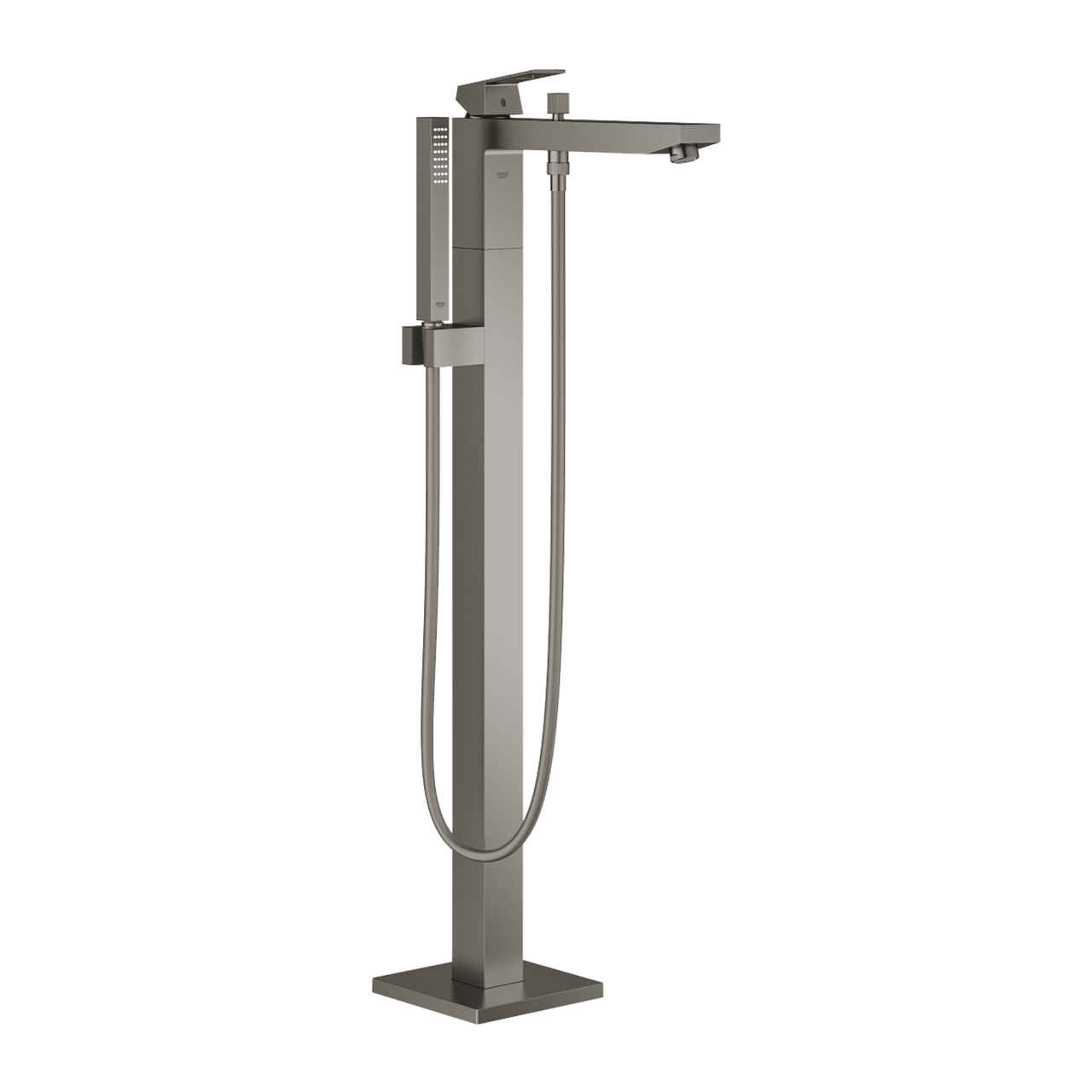 Grohe Eurocube vrijstaande badkraan Brushed Hard Graphite