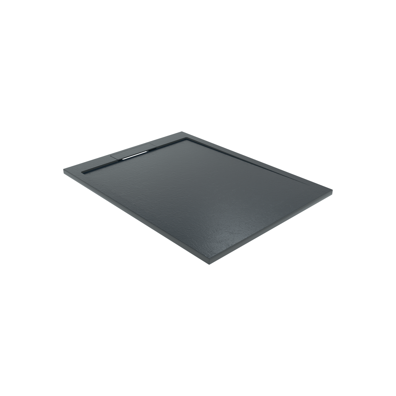 Balmani Indus receveur de douche 120 x 90 cm marbre composite gris graphite structure en ardoise