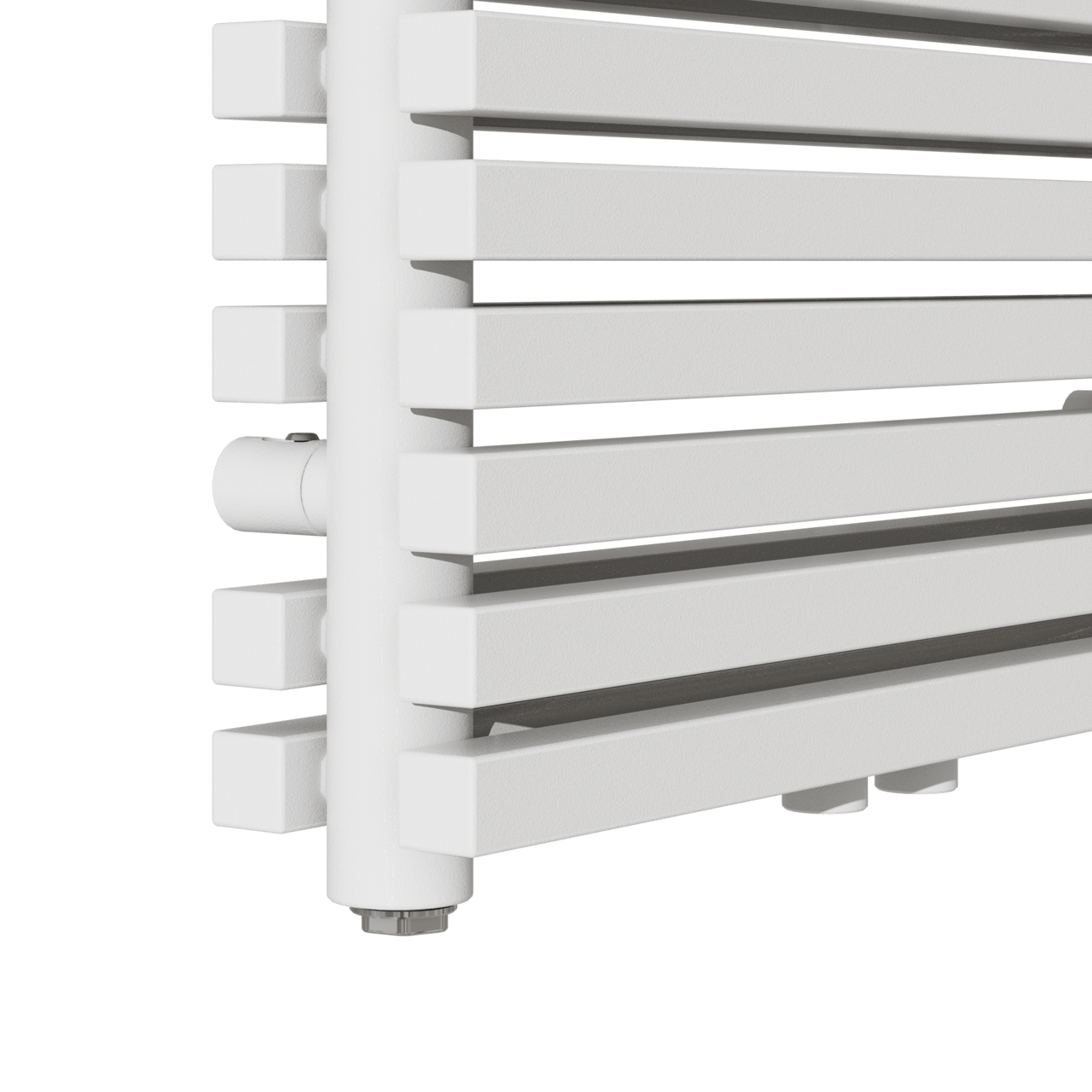 Vipera Vesuvio dubbele handdoekradiator 50 x 180 cm elektrische verwarming Glanzend Wit zij- en middenaansluiting 2.125W, weerstand inbegrepen