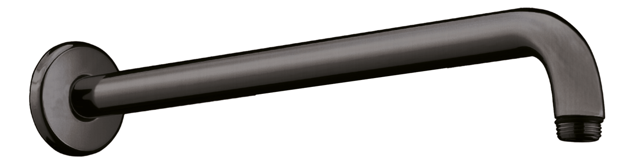 Hansgrohe bras de douche avec support mural 39 cm Brushed Black Chrome