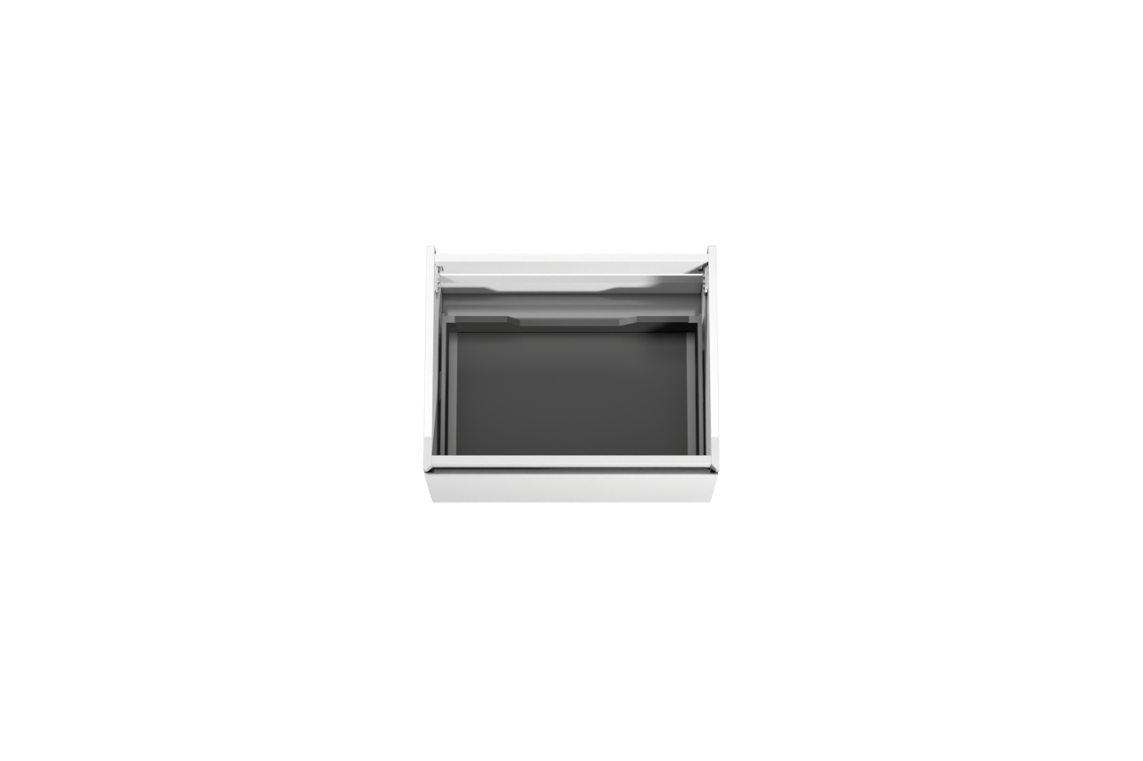 Storke Edge meuble sous-lavabo suspendu 65 x 52 cm blanc brillant 1 tiroir