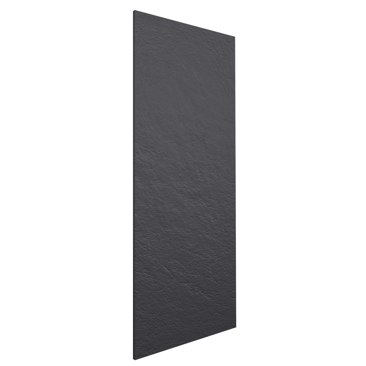 Balmani Zeno Duschrückwand: 120 x 90 x 220 cm, Marmorkomposit, Grafitgraue Schieferstruktur, matt