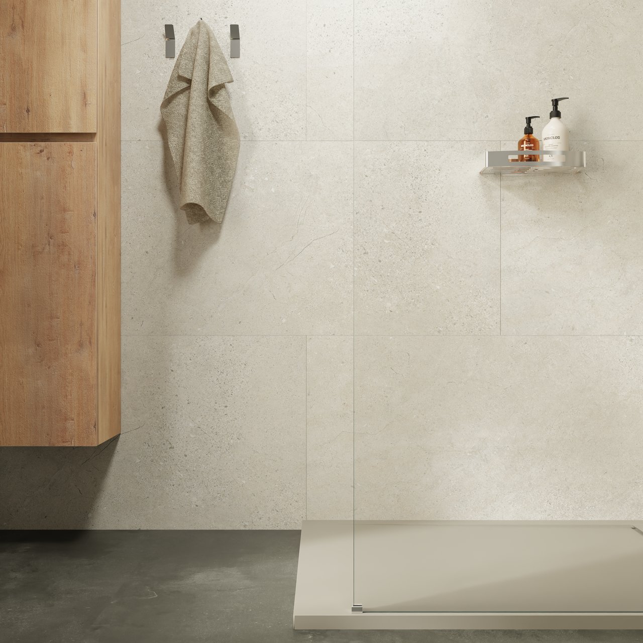 Florris Milano SPC wandpanelen, 4 stuks, 120 x 60 cm, Capri Beige
