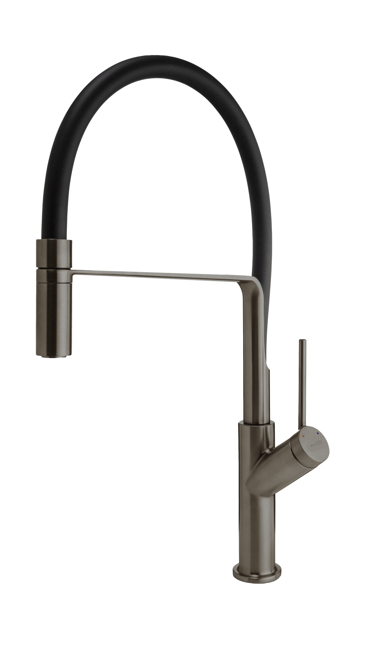 Blaufoss District keukenkraan met uittrekbare handdouche Brushed GunMetal