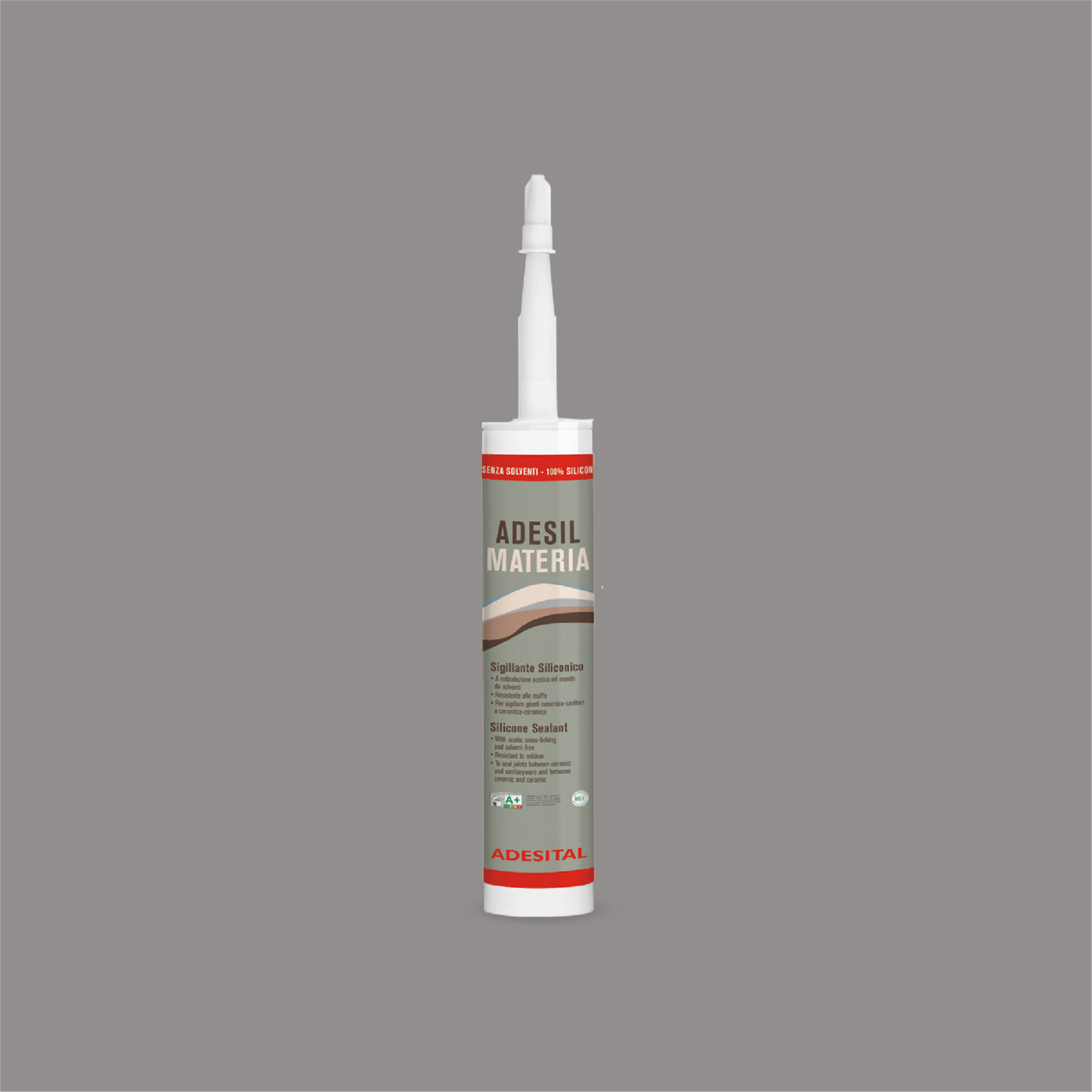 Adesital Adesil Materia mastic silicone 310 ml Grigio